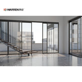 Warren 96x80 sliding door system double tempered glass sliding patio door hardware